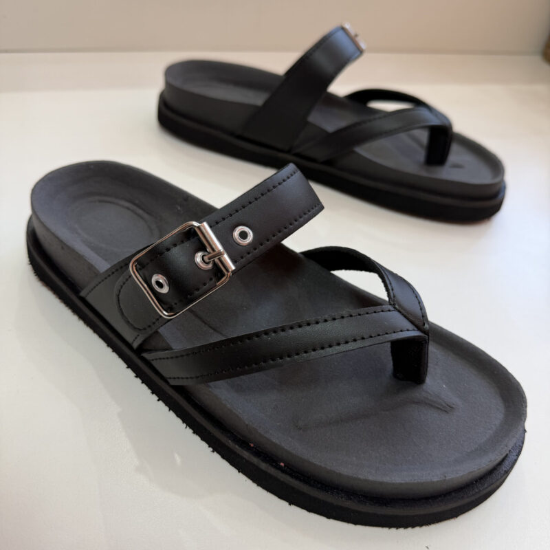 Sandalias CAPRI - Hebilla Cuero negro